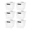 IRIS® 20.5qt. Buckled Clear Boxes with Clear Buckle Lids, 6ct.